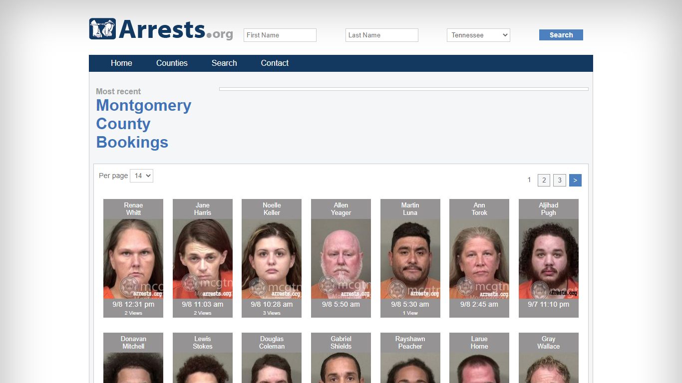 Montgomery County Arrests and Inmate Search